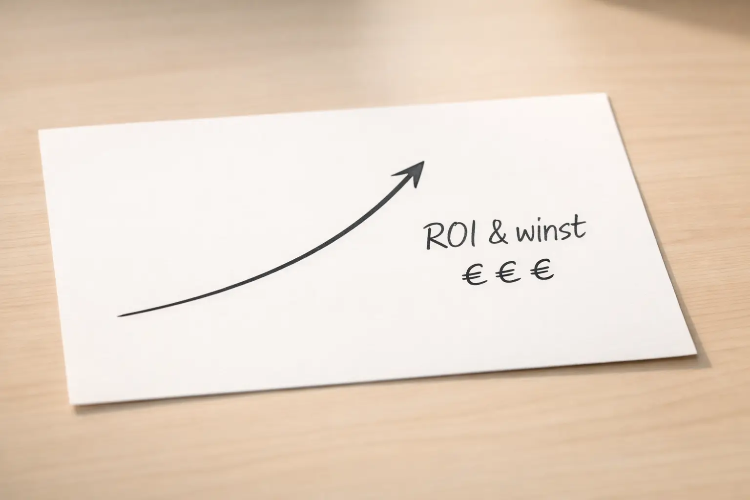 Stijgende lijn op grafiek met euro symbolen