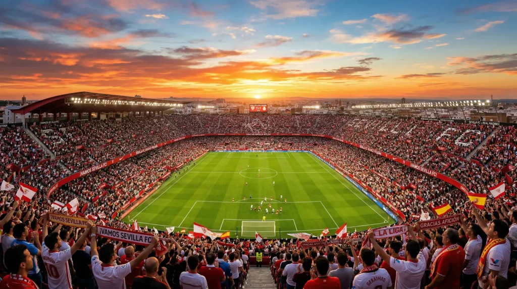 Beeld van een voetbalveld