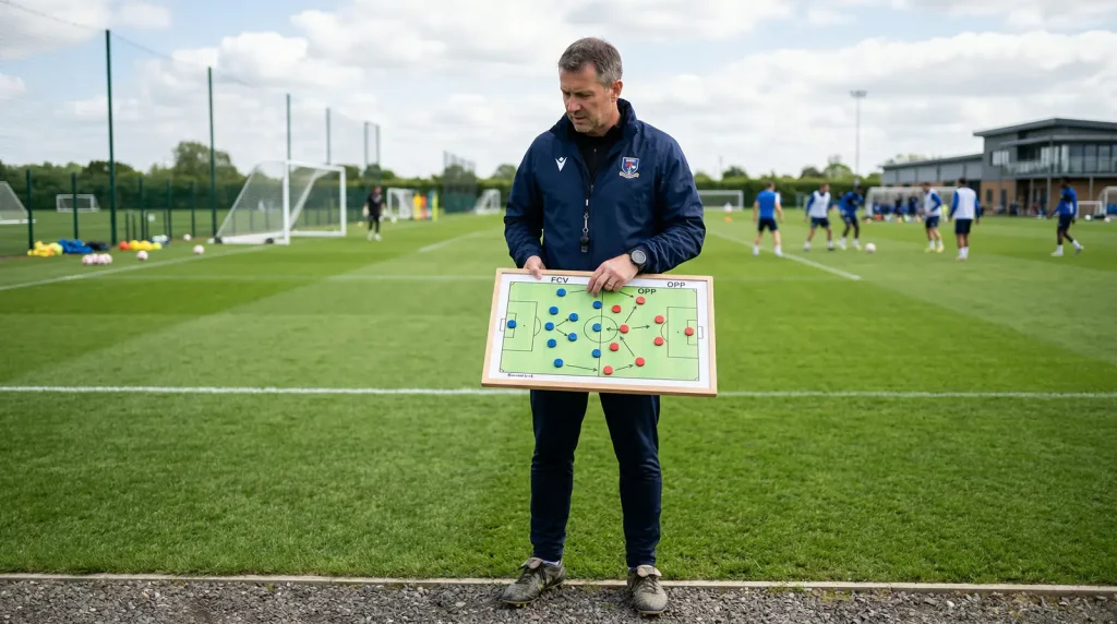 Afbeelding van een voetbalcoach