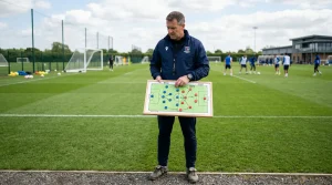 Afbeelding van een voetbalcoach